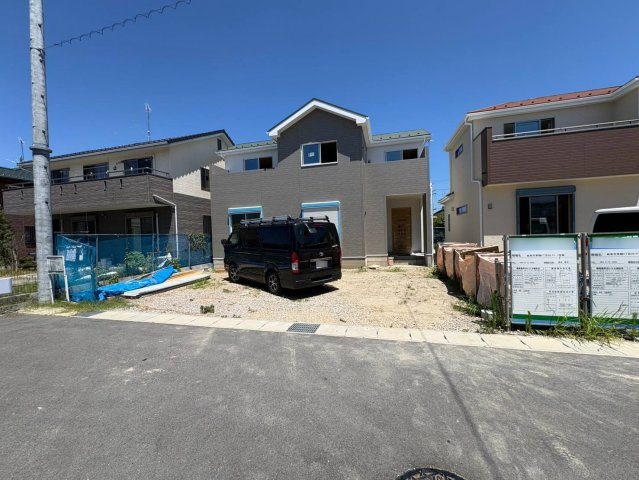 【商談中】新築戸建　岐阜市東鶉5丁目　全5区画分譲の外観|「現地（2026年7月24日）撮影」　
■外観写真　
■ヤマダ不動産　株式会社リライフ　