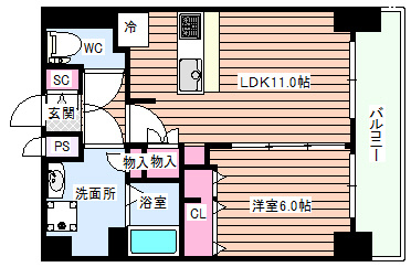 【間取り】 | プレサンス梅田北デイズ
