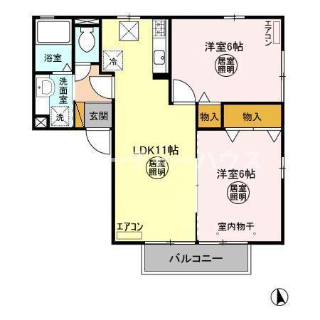 シュプルースの間取り