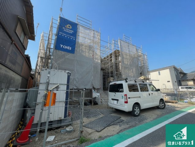 ★1(土)2(日)現地見学可能！★大津市南志賀　新築一戸建ての外観|現在の進捗状況です！順調に作業進行中、完成が待ち遠しいです！詳細の間取り等、お気軽にお問い合わせください！
