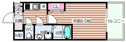 【間取り】 | ジュネス新大阪レジデンス