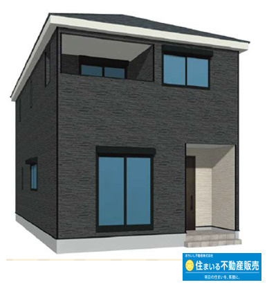 古賀市天神第９　2号棟の外観パース