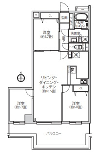 港北ファミールハイツ１０－３号棟の画像