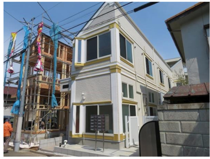 ソフィアオアシス(家具付き)の外観|白を基調とした清潔感のある外観です。