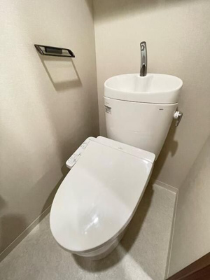 【トイレ】 | ディアレイシャス赤羽 | 落ち着いた色調のトイレです