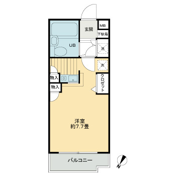 ローズガーデン３６番館の間取り