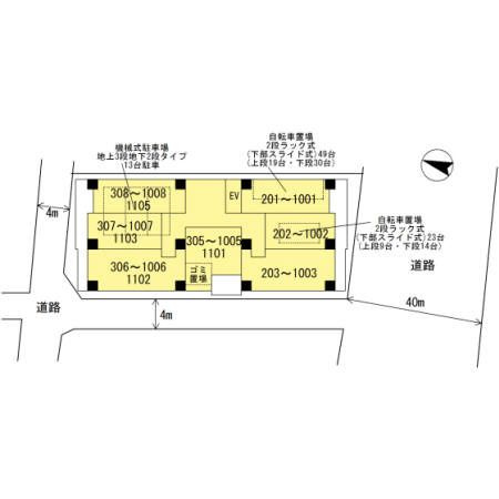 神戸Harborside　萬利Residenceの区画図