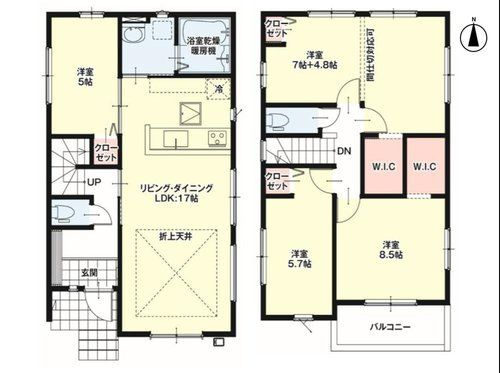 春日井市下条町3期(全2棟)の間取り