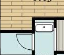 山本マンションの独立洗面台