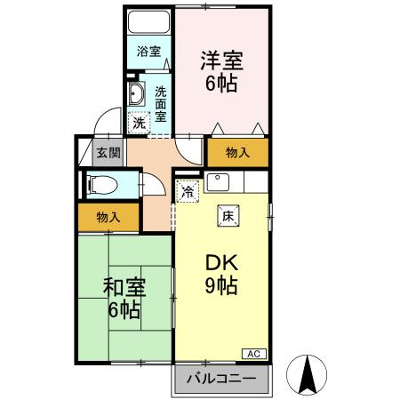 セジュール静の間取り