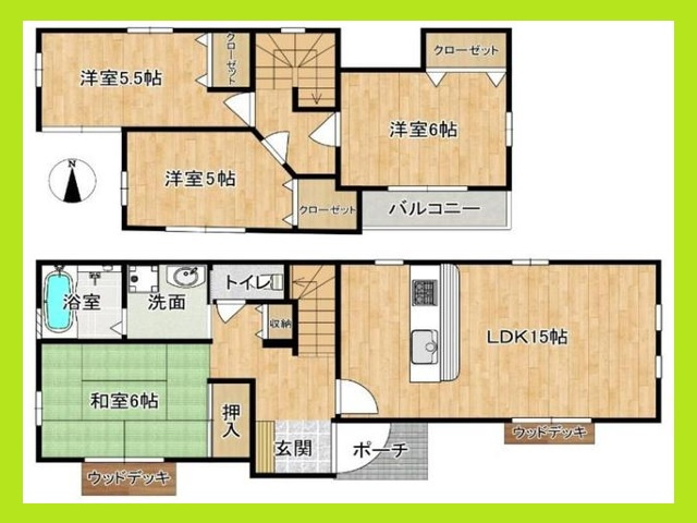 名古屋市中川区東春田２丁目の中古一戸建の間取り|◇間取図◇