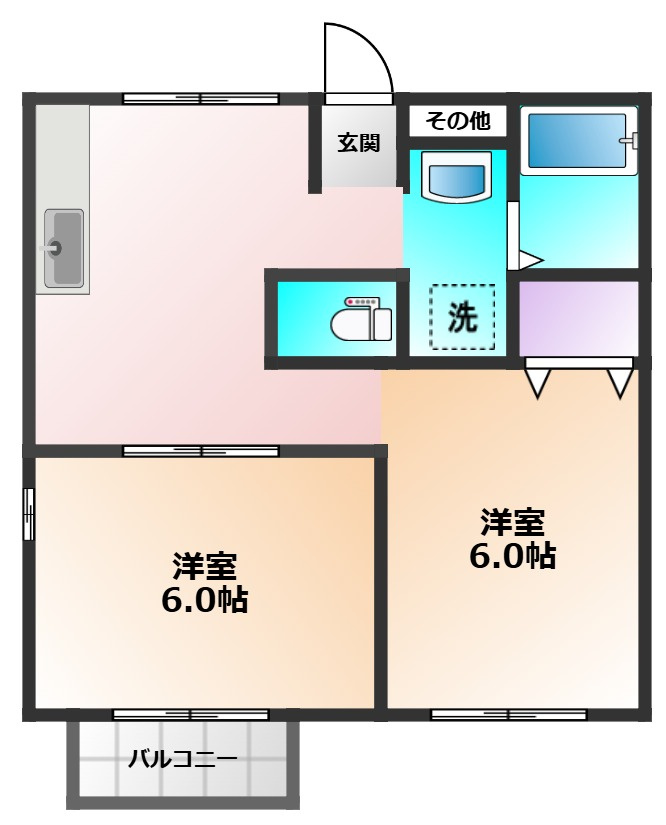 プライムコート鷹の台の間取り