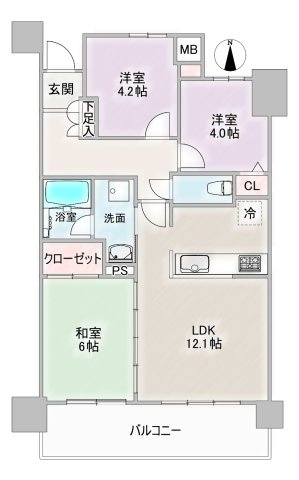 ライオンズマンション引山の間取り