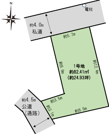 葛飾区新小岩３丁目の売地の区画図|～土地 区画図～