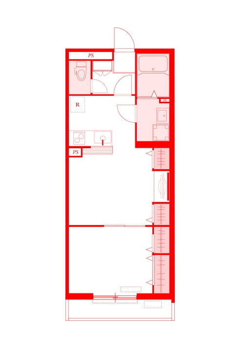 藤沢市石川２丁目の賃貸マンションの間取り