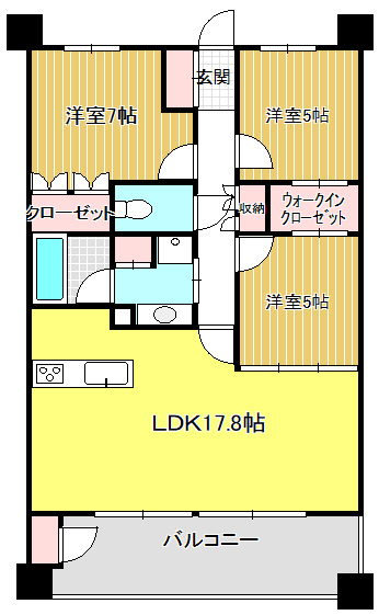 ロイヤルクレスト天白土原の間取り