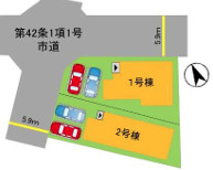 春日市白水ヶ丘2丁目5期　2号棟の区画図
