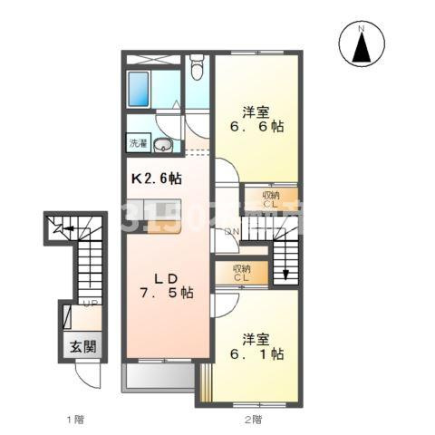 メゾンセレストＢの間取り