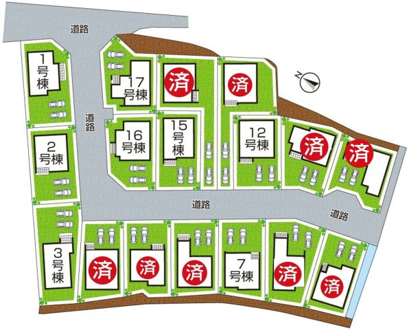 ★現地見学可能！★大津市坂本　新築一戸建ての区画図|全17区画