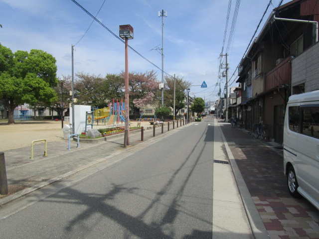 大阪市東成区深江南２丁目の倉庫の周辺