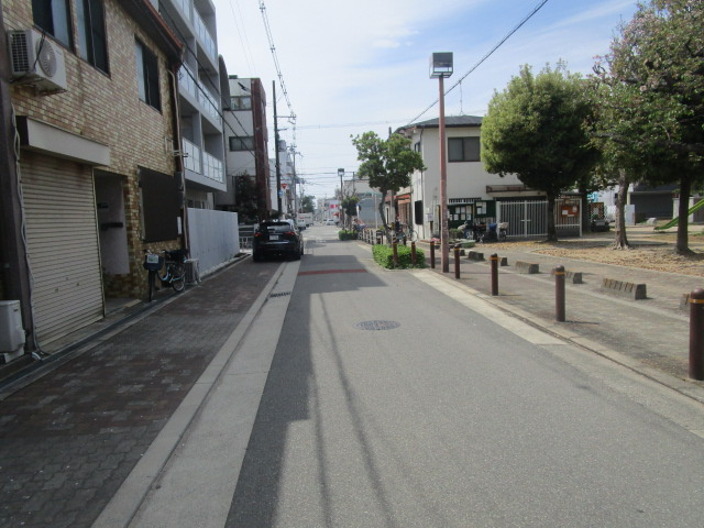 大阪市東成区深江南２丁目の倉庫の周辺