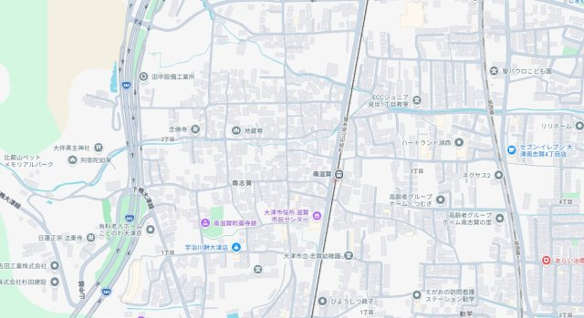 ★大津市南志賀　新築一戸建ての地図