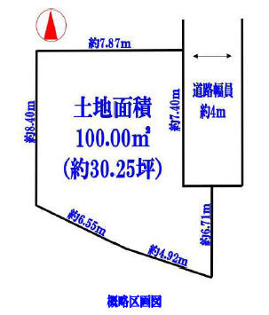 【外観】 | 茨木市橋の内１丁目　建築条件なし土地