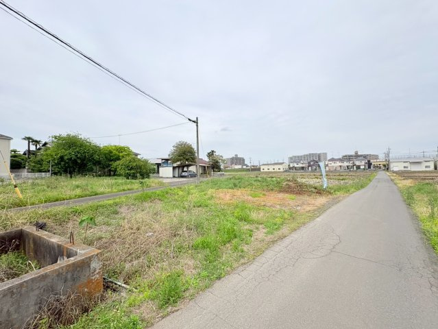 川越市南田島　建築条件なし売地　JR川越線『南古谷駅』徒歩19分　【牛子小学区】の前面道路含む現地写真