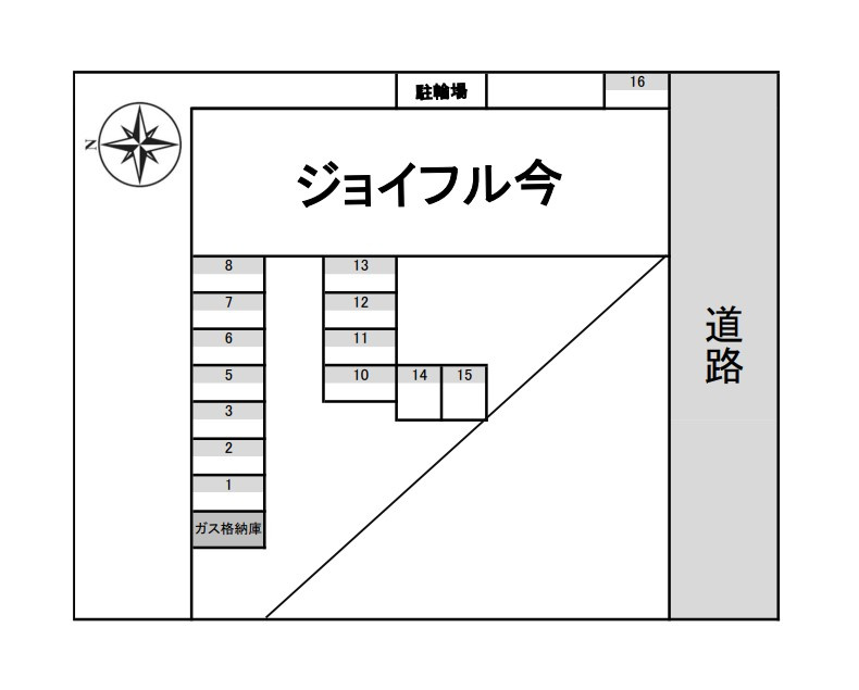 ジョイフル今の区画図