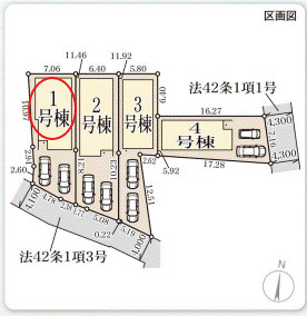 【区画図】 | リーブルガーデン尼崎市常松３期 | 区画図