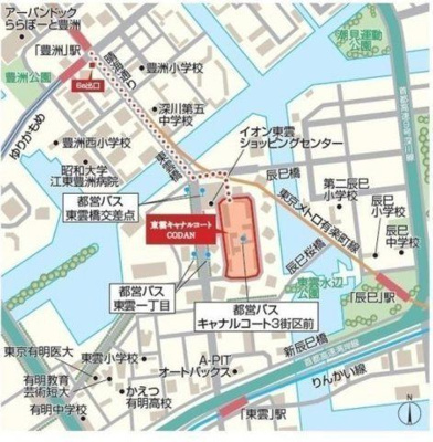 【地図】 | 東雲キャナルコートCODAN18号棟