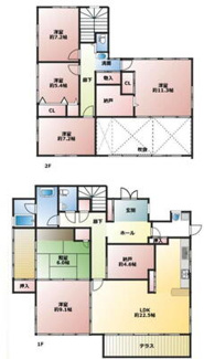 【間取り】 | 西宮市　獅子ケ口町　中古戸建