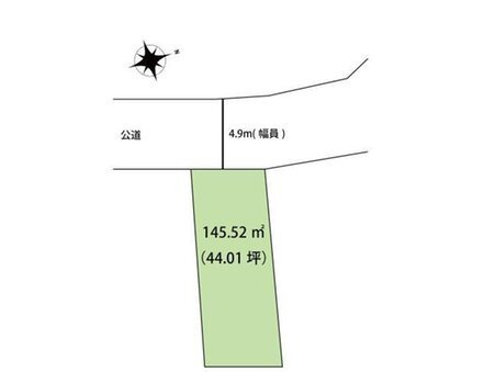 たつの市揖西町土師 　売地の区画図