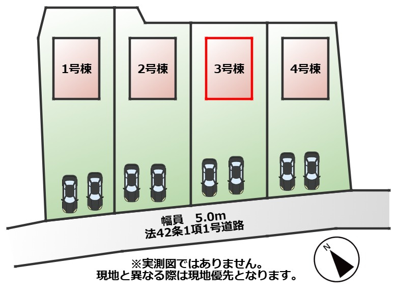 LiveleGarden.S第1栃木都賀町平川の区画図|【全4棟】各号棟の詳細については、お気軽にお問い合わせください♪