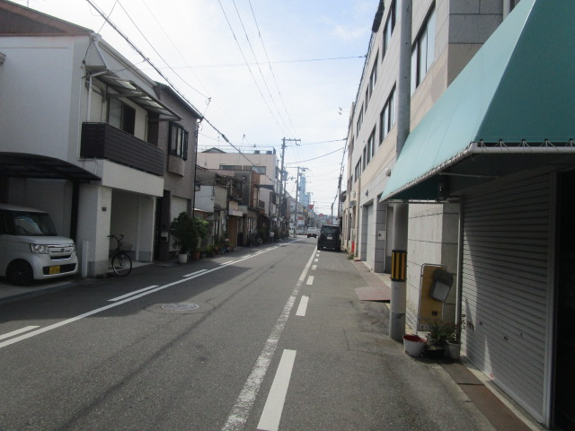 大阪市生野区田島５丁目の倉庫の周辺