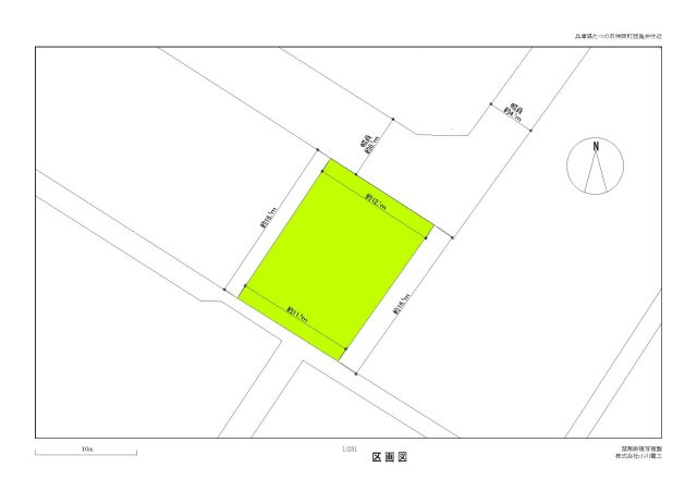 たつの市神岡町西鳥井　売土地の区画図