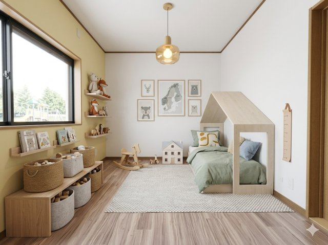 【子供部屋】 | 吹田市岸部北３丁目中古戸建 | エイブルにて取扱い可能な住宅ローンは、全部で10種類以上！お客様にピッタリの住宅ローンを当社のFPよりご案内させて頂きます。住宅ローンのご相談だけでも、お気軽にご相談下さい。（CGによるイメージです）
