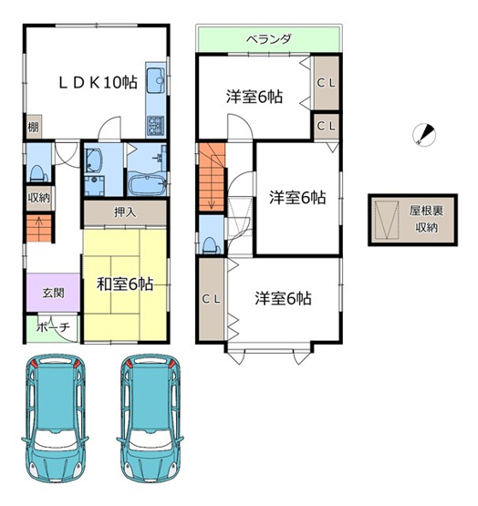 【間取り】 | 吹田市岸部北３丁目中古戸建 | エイブルにて取扱い可能な住宅ローンは、全部で10種類以上！お客様にピッタリの住宅ローンを当社のFPよりご案内させて頂きます。住宅ローンのご相談だけでも、お気軽にご相談下さいませ。