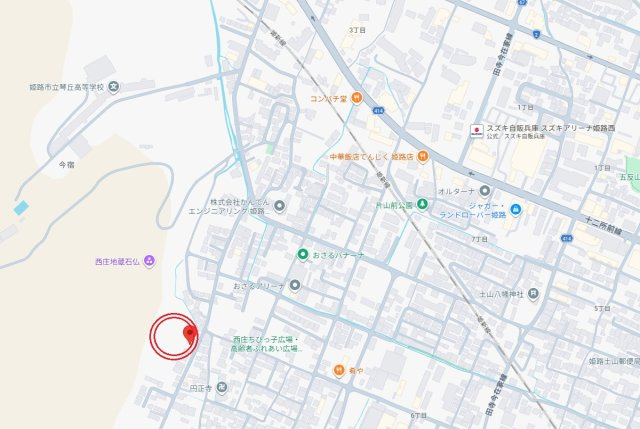 姫路市西庄4期（全5棟）5号棟の地図