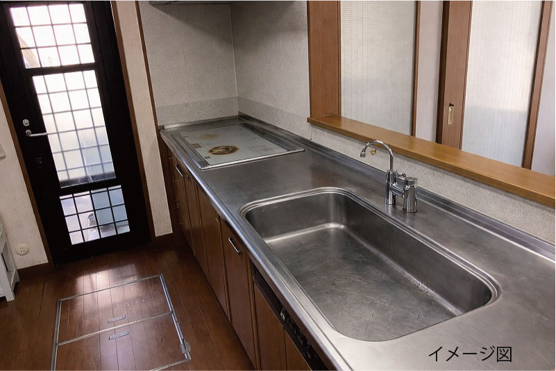 各務原市東山４丁目のキッチン|AI加工により一部の物を消去しております。