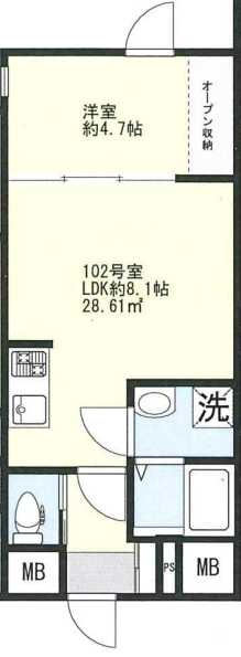 FolsClass三軒茶屋一丁目　新築　礼金0　二面採光