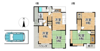 【間取り】 | 出雲路俵町貸家