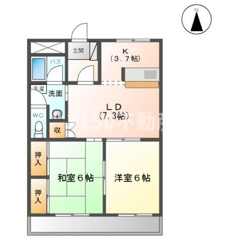 サンティアラＢの間取り