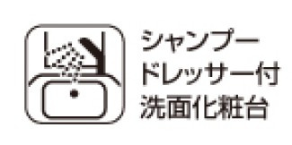 練馬区大泉学園町三丁目　新築住宅　限定１棟の独立洗面台|洗面台にシャワー水栓が付いており、洗髪や身支度がしやすく、洗面台のお手入れも隅々まで可能で衛生的です。