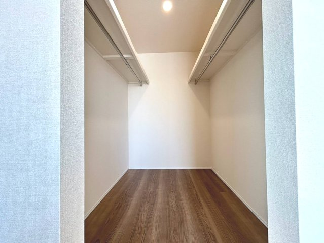 リーブルガーデン　江南市鹿子島町第四　全3区画分譲の収納|ウォークインクローゼットです。