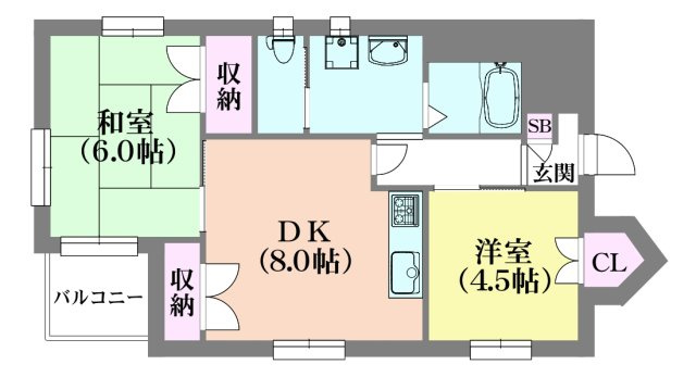 エーデルハイム藤井マンションの間取り