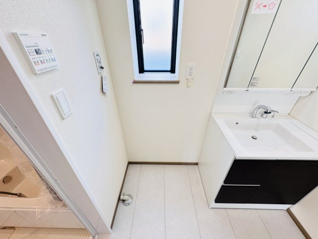 松戸市秋山新築戸建のランドリースペース|洗濯機置き場