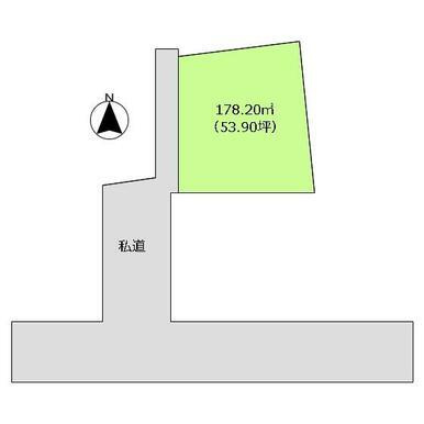 揖保郡太子町馬場 　売地の区画図