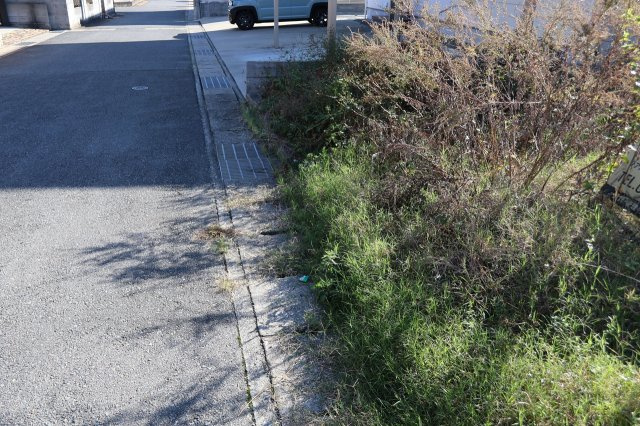 揖保郡太子町東南　売地の前面道路含む現地写真