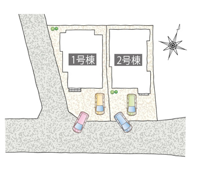 【区画図】 | 沼津市東沢田　新築一戸建て　1号棟